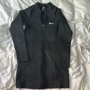 Nike long sleeve fitted technical jersey dress